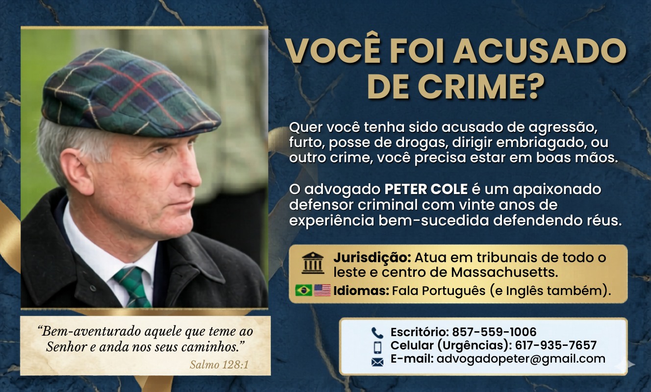 Advogado criminalista em Massachusetts destaca atuação voltada à comunidade brasileira