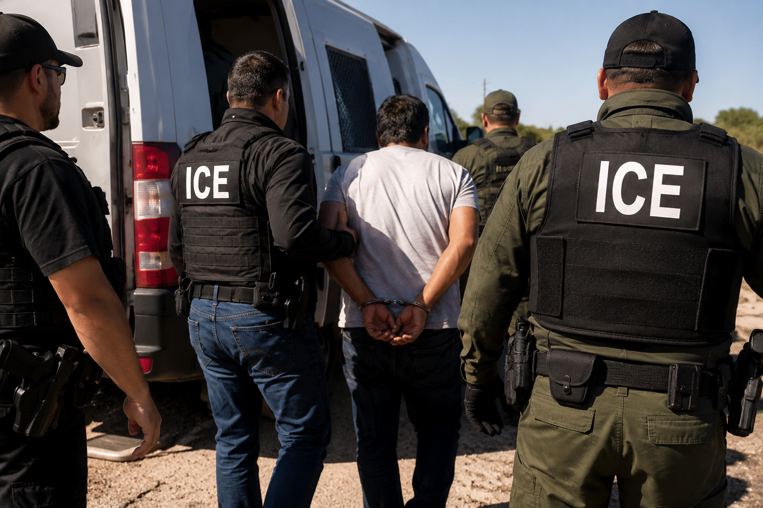 ICE prende 238 imigrantes em um único dia durante operação no sul do Texas e bate recorde na região