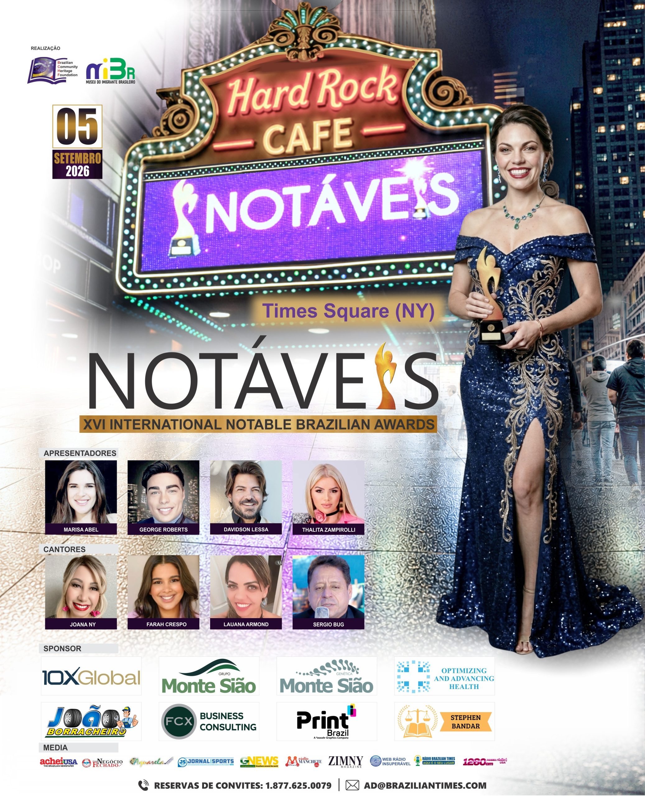 XVI Notable Brazilian Award divulga resultado final da votação popular por estados e países