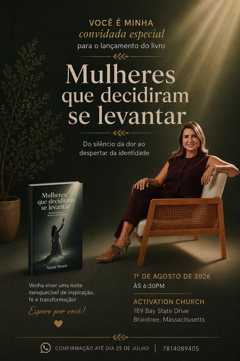 Brasileira lança livro em Massachusetts e inspira mulheres a transformarem dor em recomeço