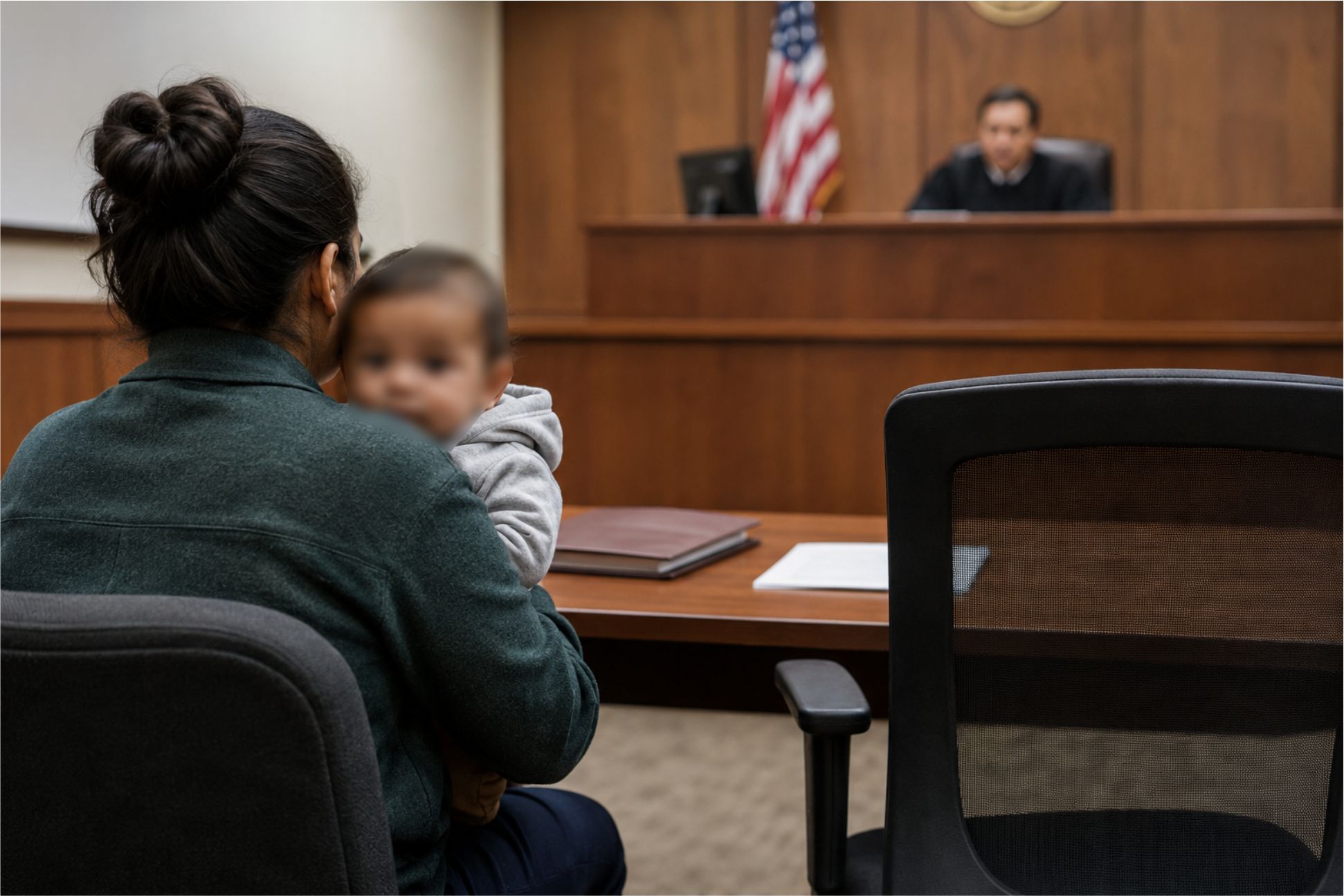 Bebê imigrante de 1 ano enfrenta processo de deportação sem representação jurídica efetiva nos EUA