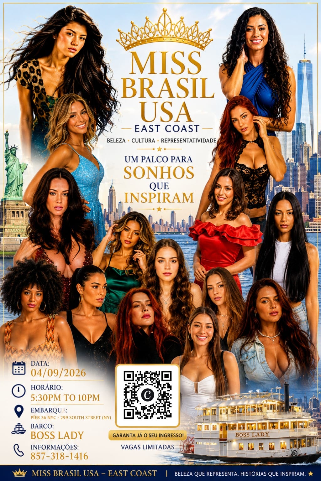Miss Brasil USA 2026 mobiliza candidatas  em busca de vaga na grande final em Miami