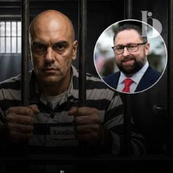 Aliado de Trump publica imagem de Alexandre de Moraes atrás das grades e diz que ministro está “em sérios problemas”