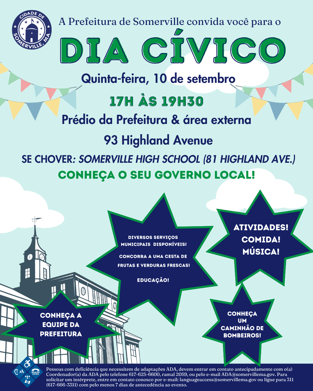 Somerville promove Dia Cívico para aproximar moradores dos serviços municipais