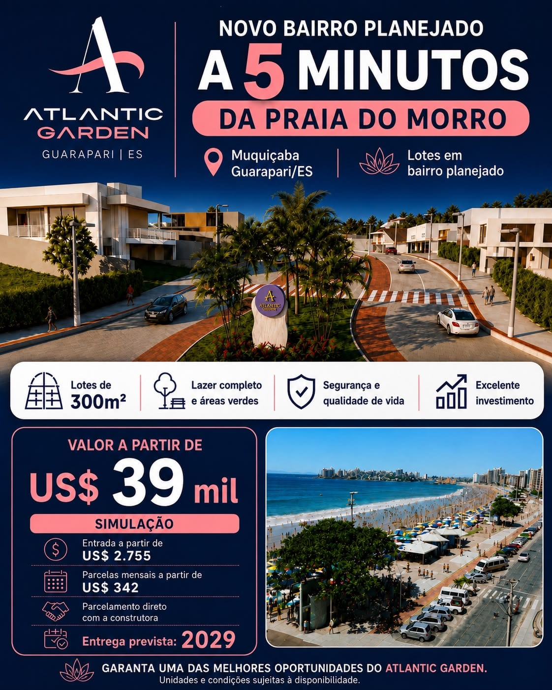 Guarapari conquista brasileiros nos EUA com oportunidade de investimento em bairro planejado a poucos minutos da praia