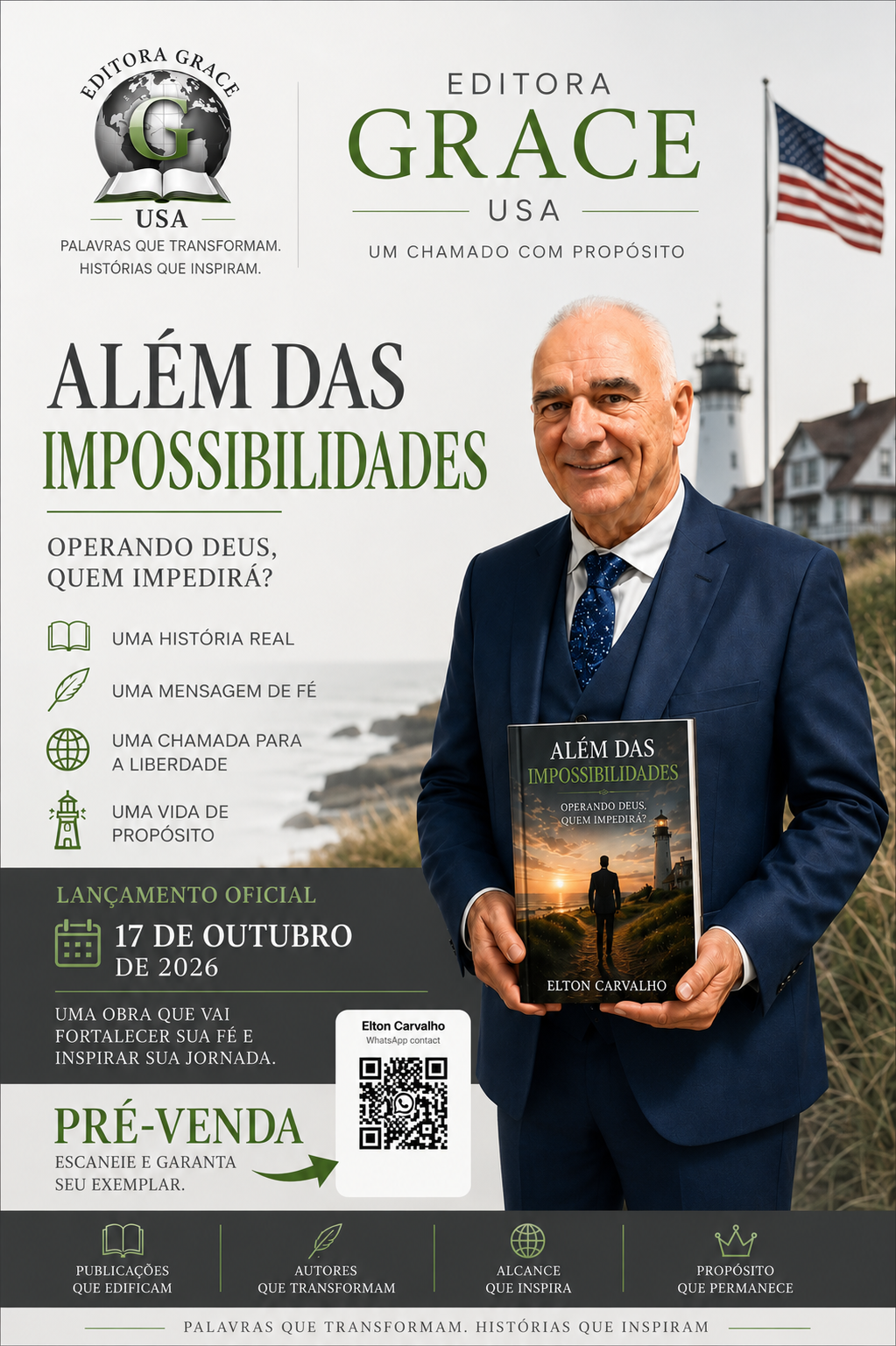 Pastor Elton Carvalho:  Uma História de Superação, Fé e Propósito — Agora em Livro