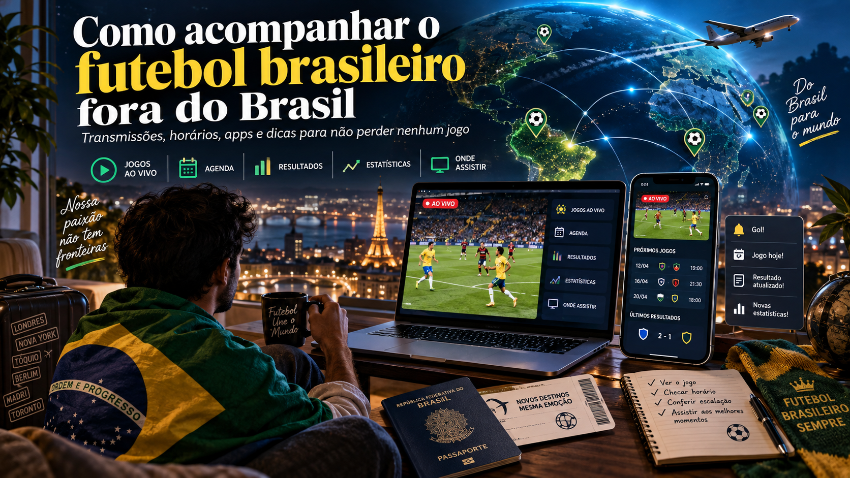 Como acompanhar o futebol brasileiro fora do Brasil