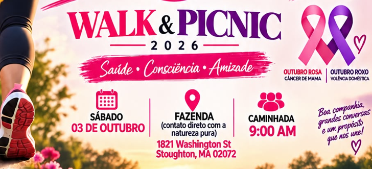 Walk & Picnic 2026 une conscientização, saúde e solidariedade em Stoughton