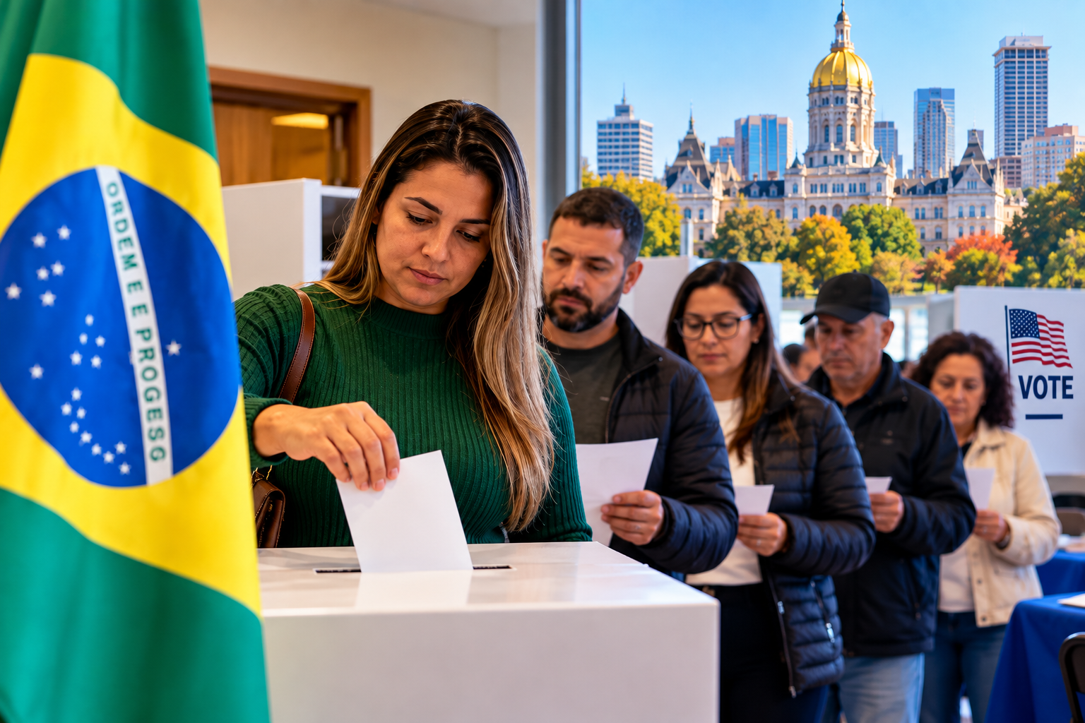 Brasileiros em Connecticut se preparam para votar nas eleições de 2026