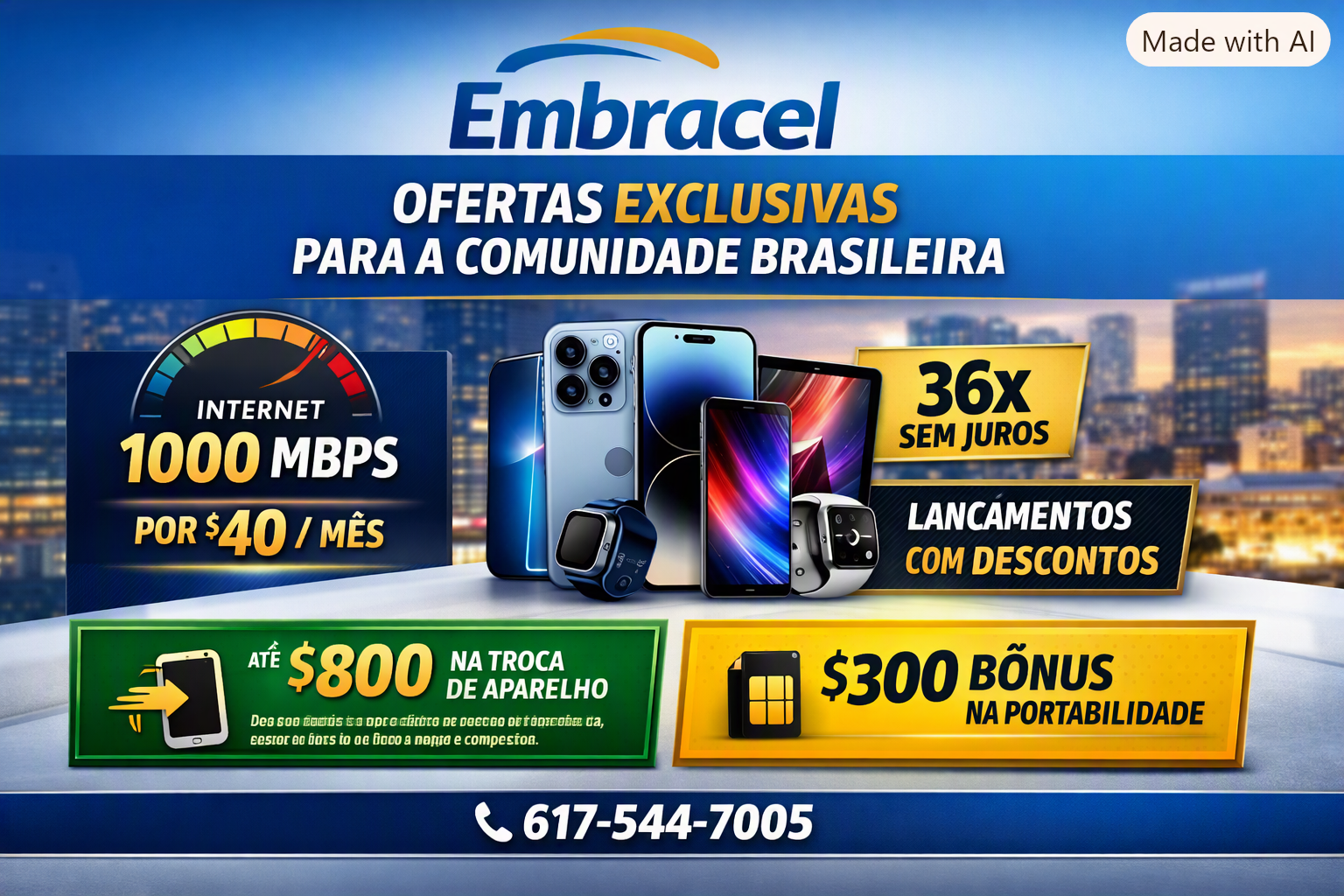 Embracel lança ofertas exclusivas de internet e tecnologia para a comunidade brasileira
