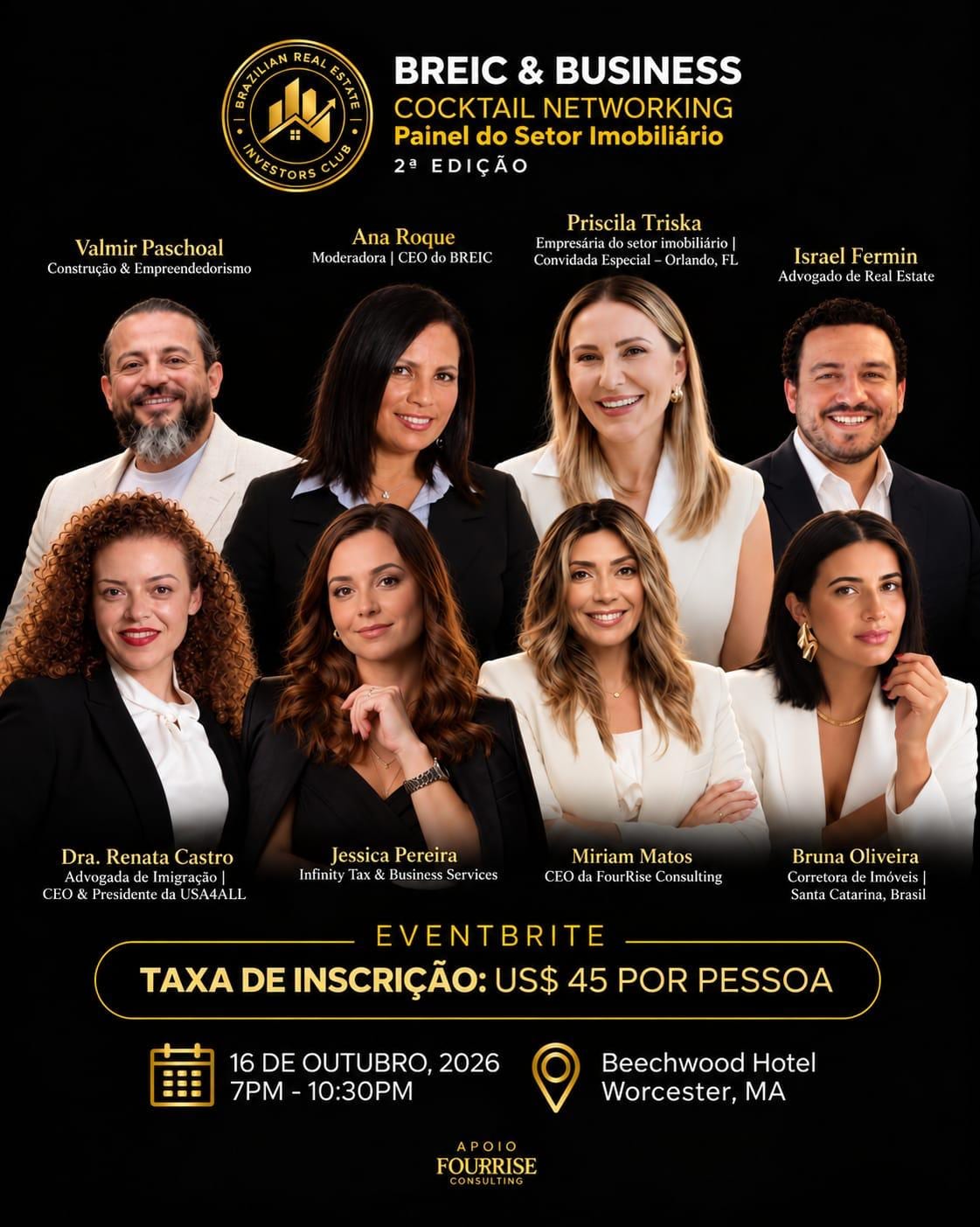 BREIC promove segunda edição do Painel do Setor Imobiliário em Worcester (MA)