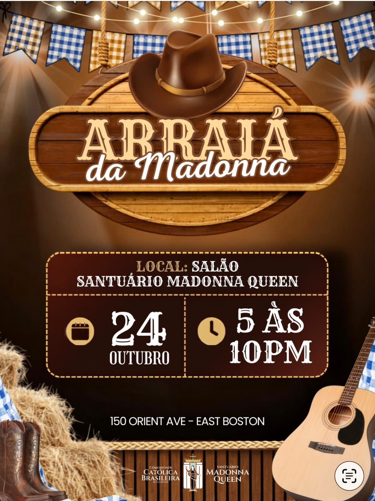Madonna Queen realiza o 1º Arraiá da Madonna: festa junina, música e tradição em East Boston