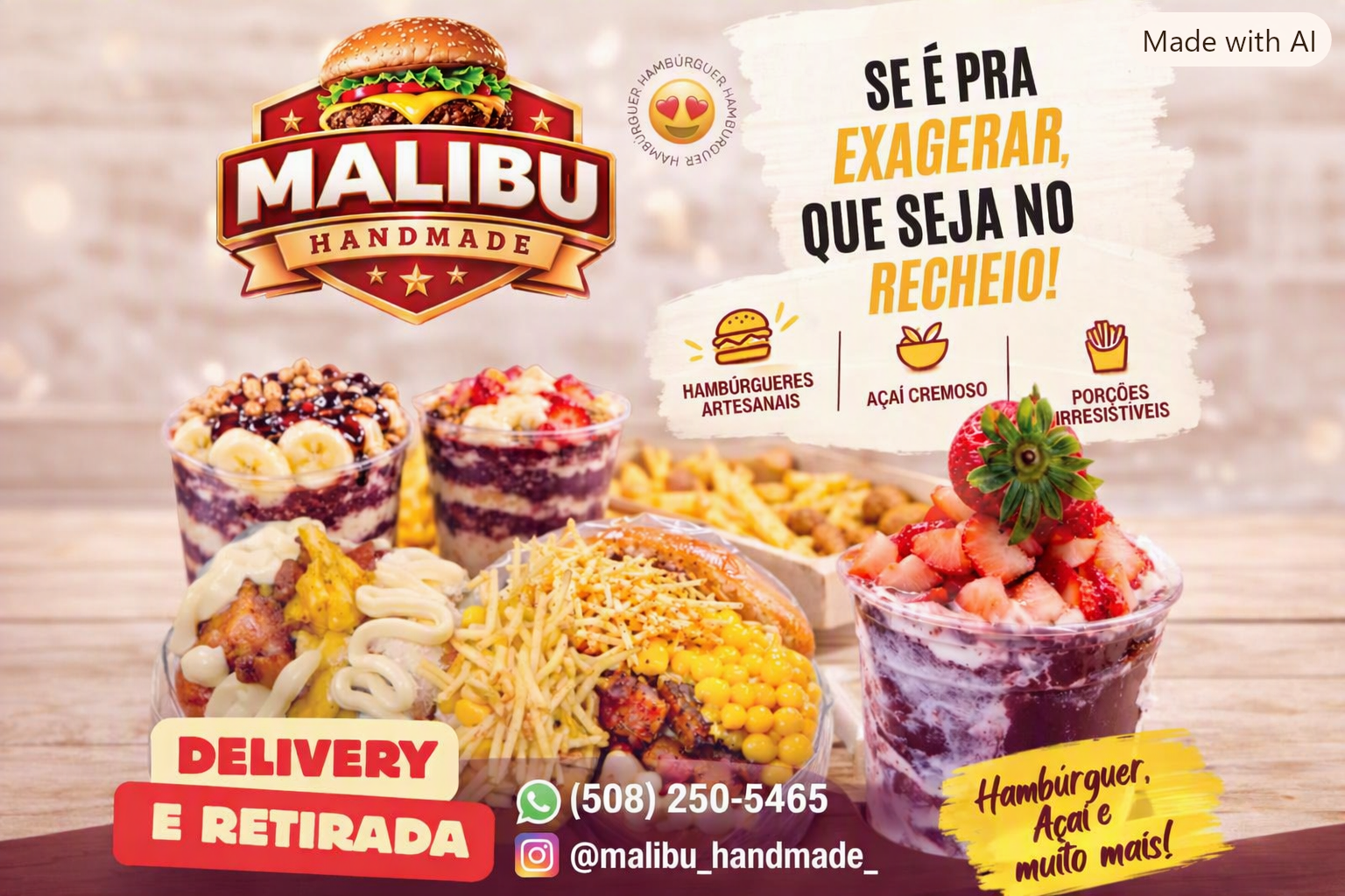 Malibu Handmade conquista Framingham com sabores artesanais e porções que viraram sensação na comunidade