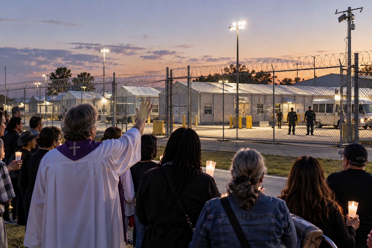 ICE prepara instalação para deter crianças e famílias imigrantes na Louisiana