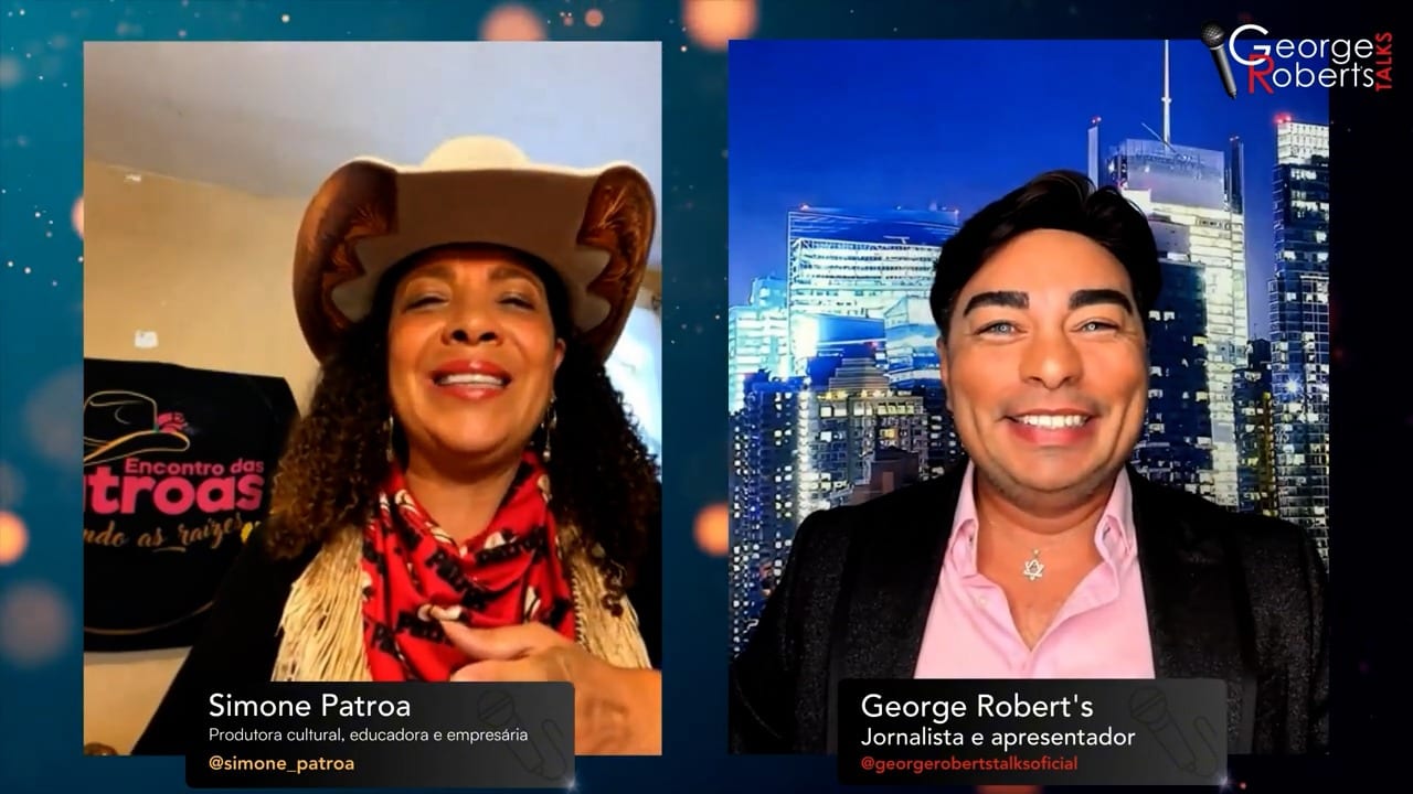 Programa George Robert’s Talks entrevista Simone Patroa abordando liderança educacional