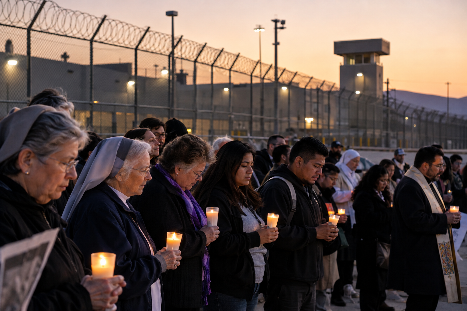 Quatro mortes em centro de detenção do ICE na Califórnia provocam protestos de religiosos e denúncias de condições desum