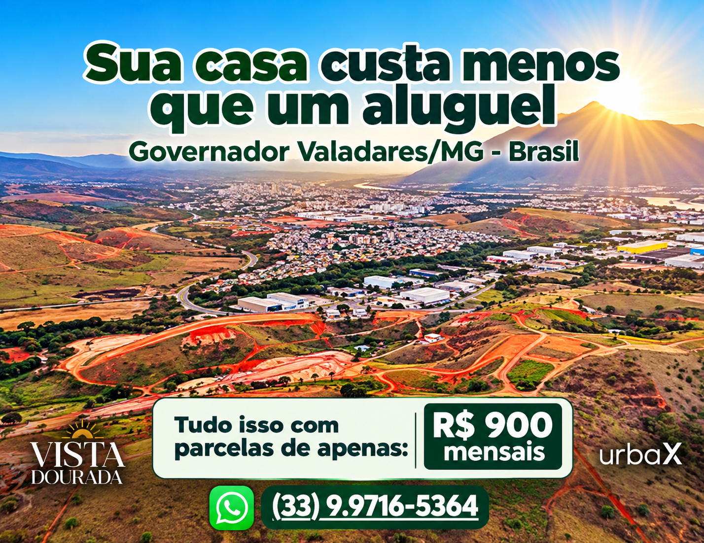 Governador Valadares: Vista Dourada oferece oportunidade de investimento imobiliário para brasileiros