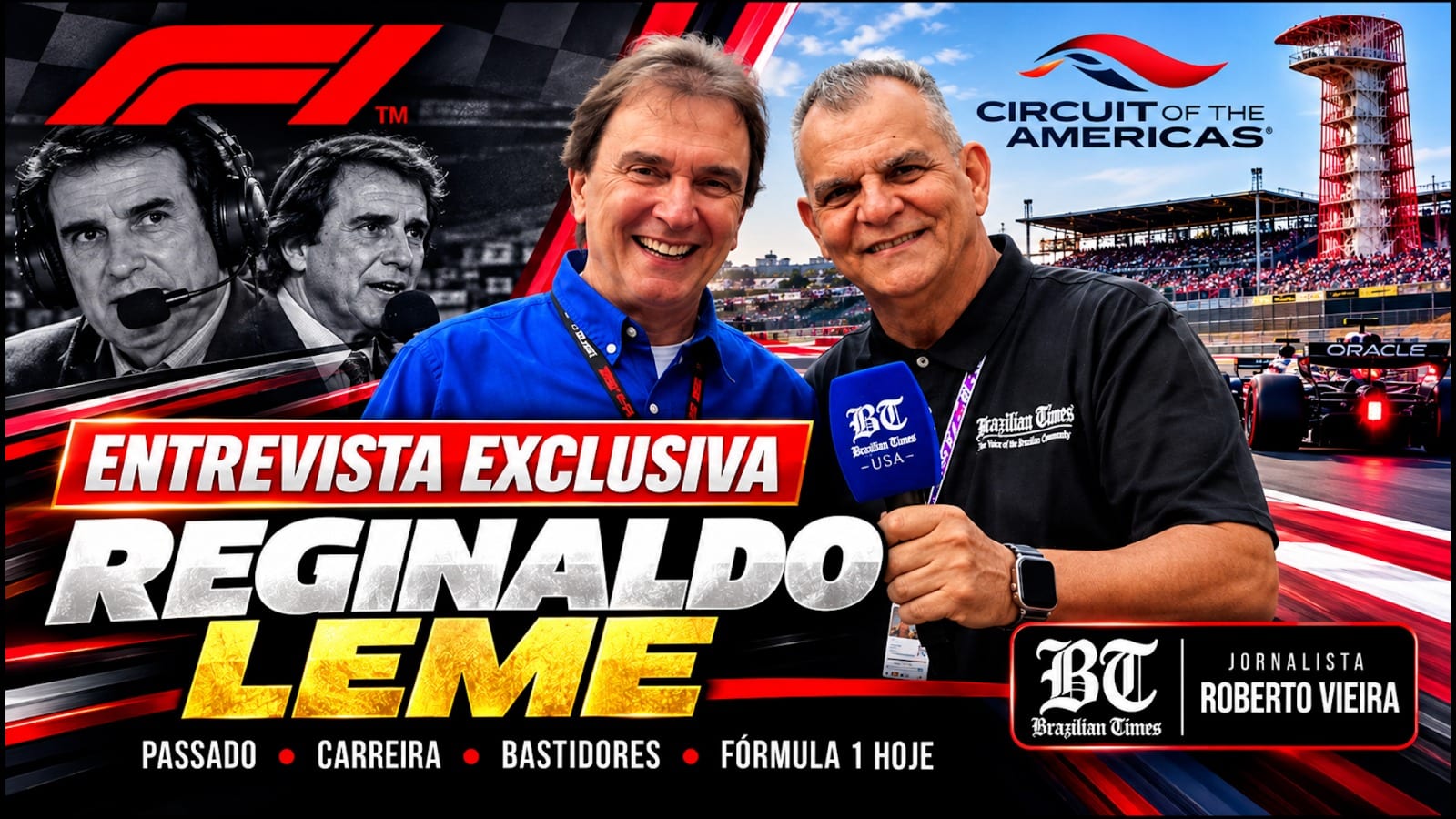 Roberto Vieira entrevista Reginaldo Leme, lenda da Fórmula 1 no Brasil